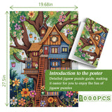Blumenbaumhouse -Puzzle 1000 Stücke