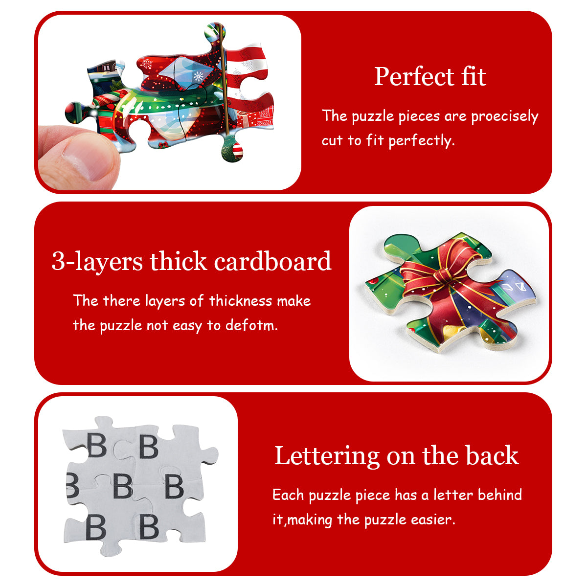 Pieci di puzzle del negozio di Natale 1000 pezzi