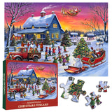 Pezzi di natalizio di puzzle funlands 1000