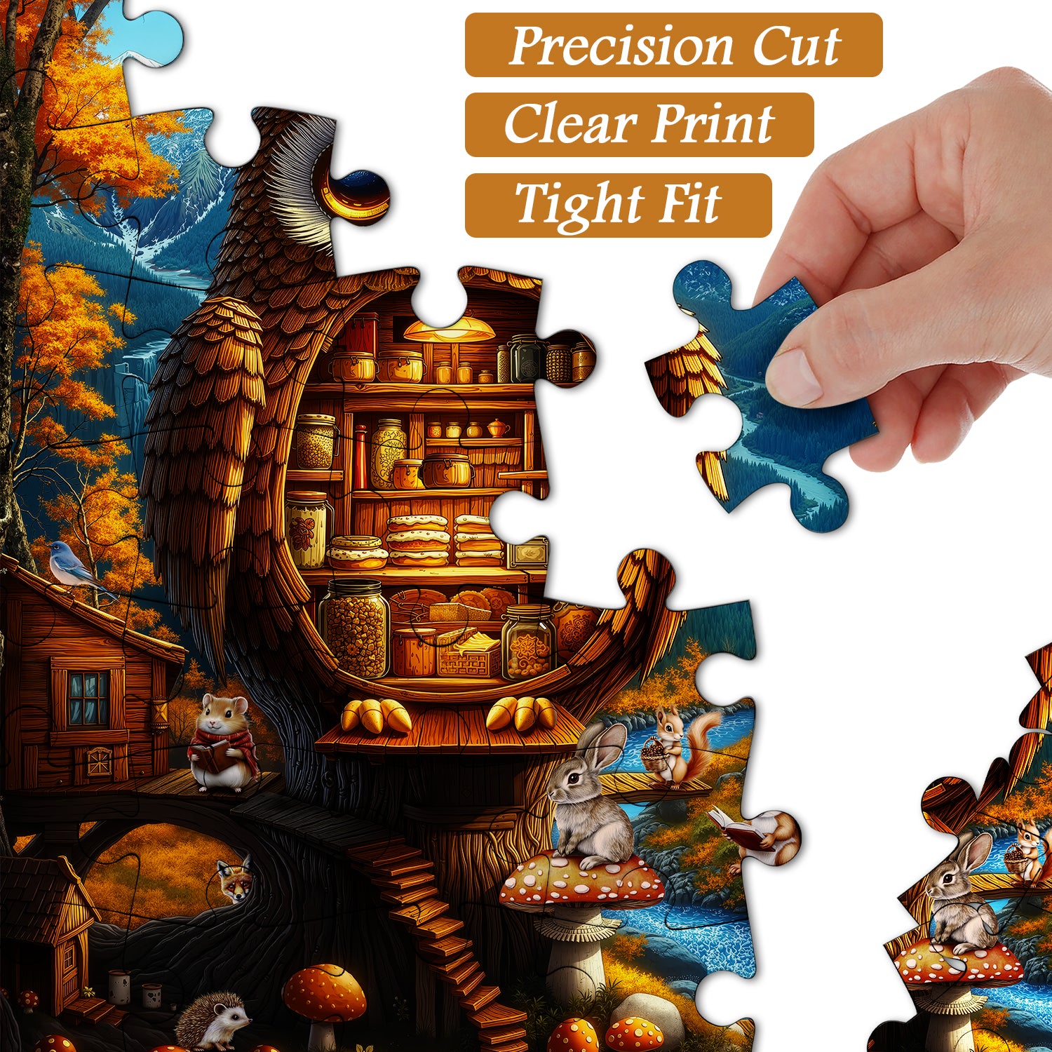 Puzzle di Owl's Secret Pantry puzzle 1000 pezzi