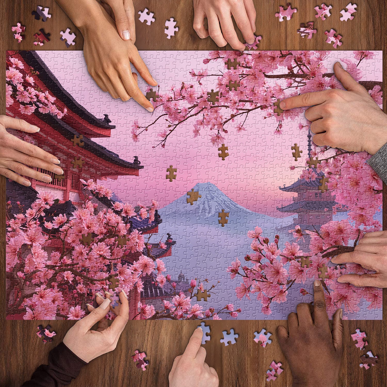Puzzle di ciliegie fuji puzzle 1000 pezzi
