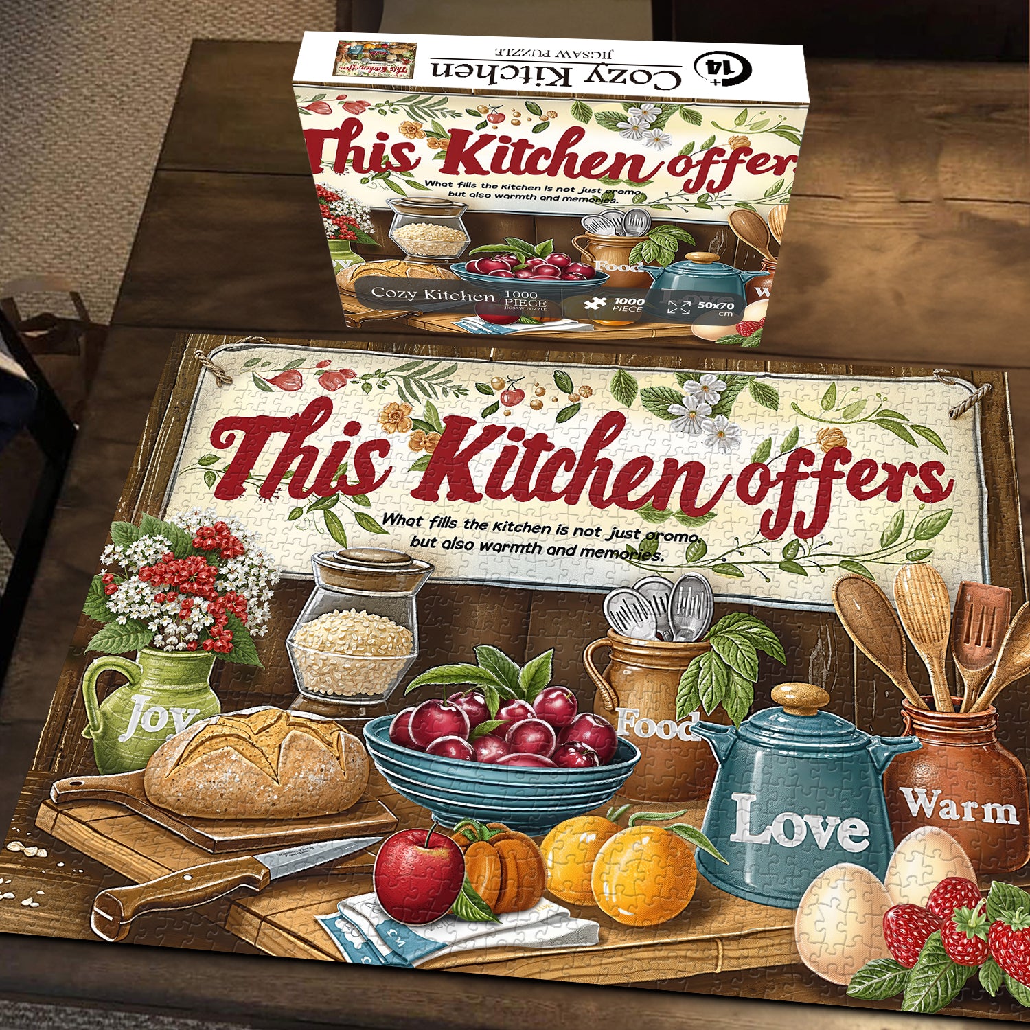 Accogliente puzzle da cucina puzzle 1000 pezzi