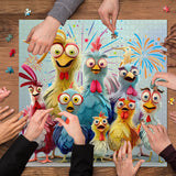 Chicken Family Jigsaw Puzzle 1000 piezas