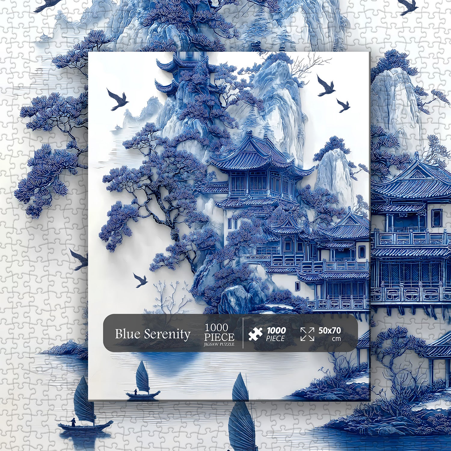 Puzzle Sérénité bleue 1000 pièces