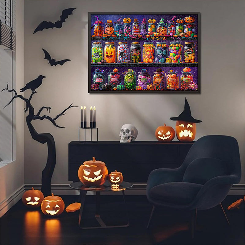 Barattoli di caramelle di Halloween puzzle puzzle 1000 pezzi