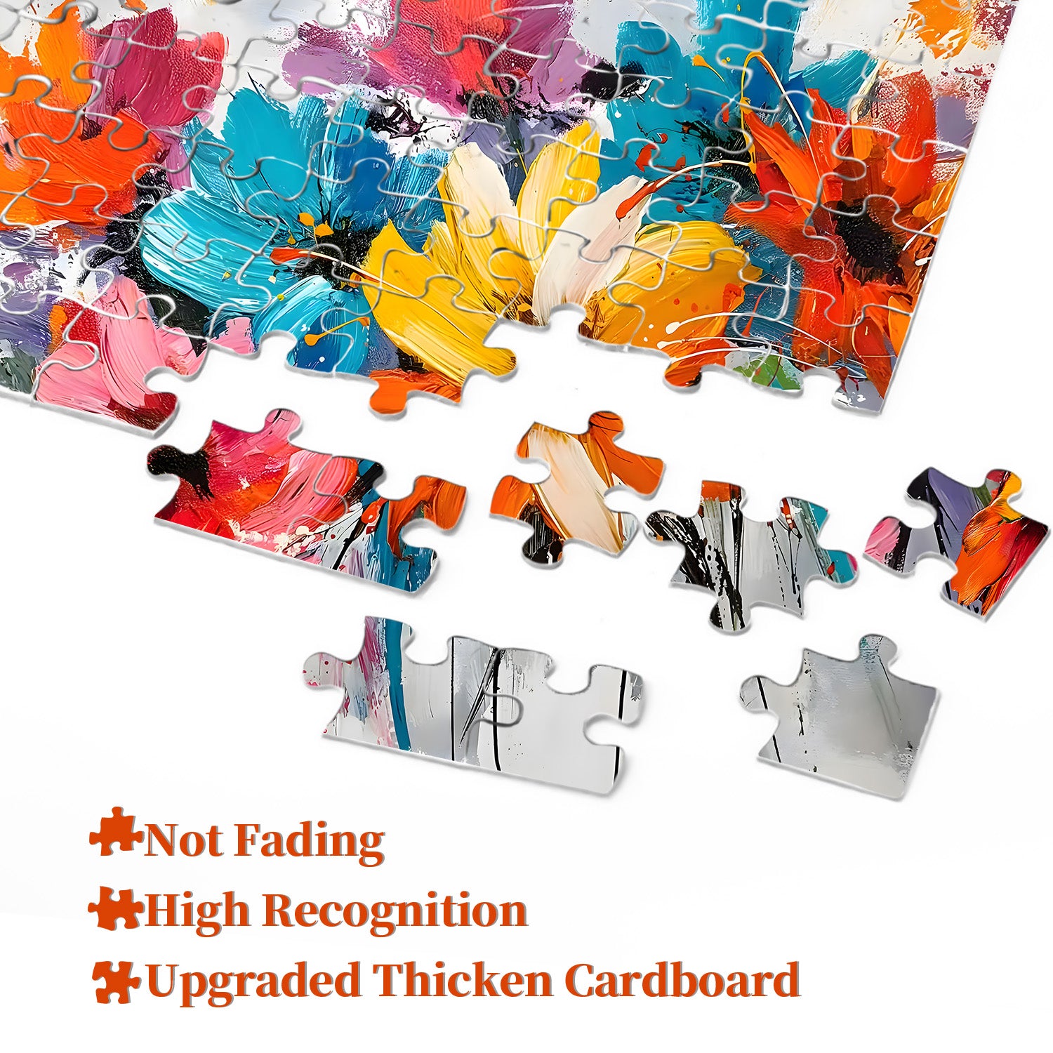 Colorful Floral Charm Jigsaw Puzzle 1000 Pieces