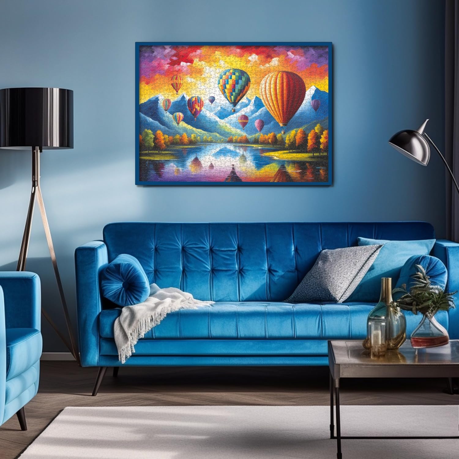 Puzzle de puzzle coloré de la montgolfière 1000 pièces