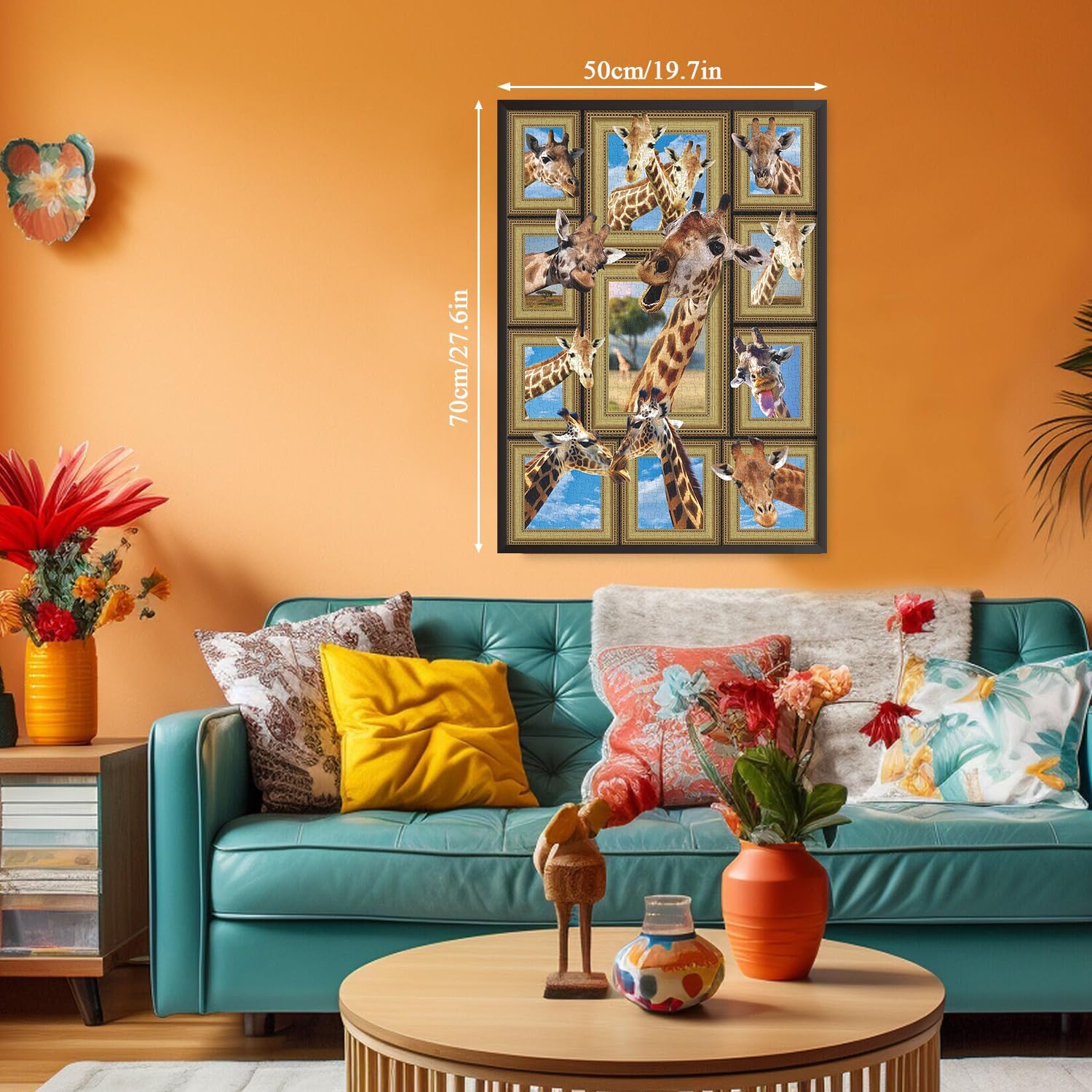 Pieci di puzzle per giraffe divertenti 1000 pezzi
