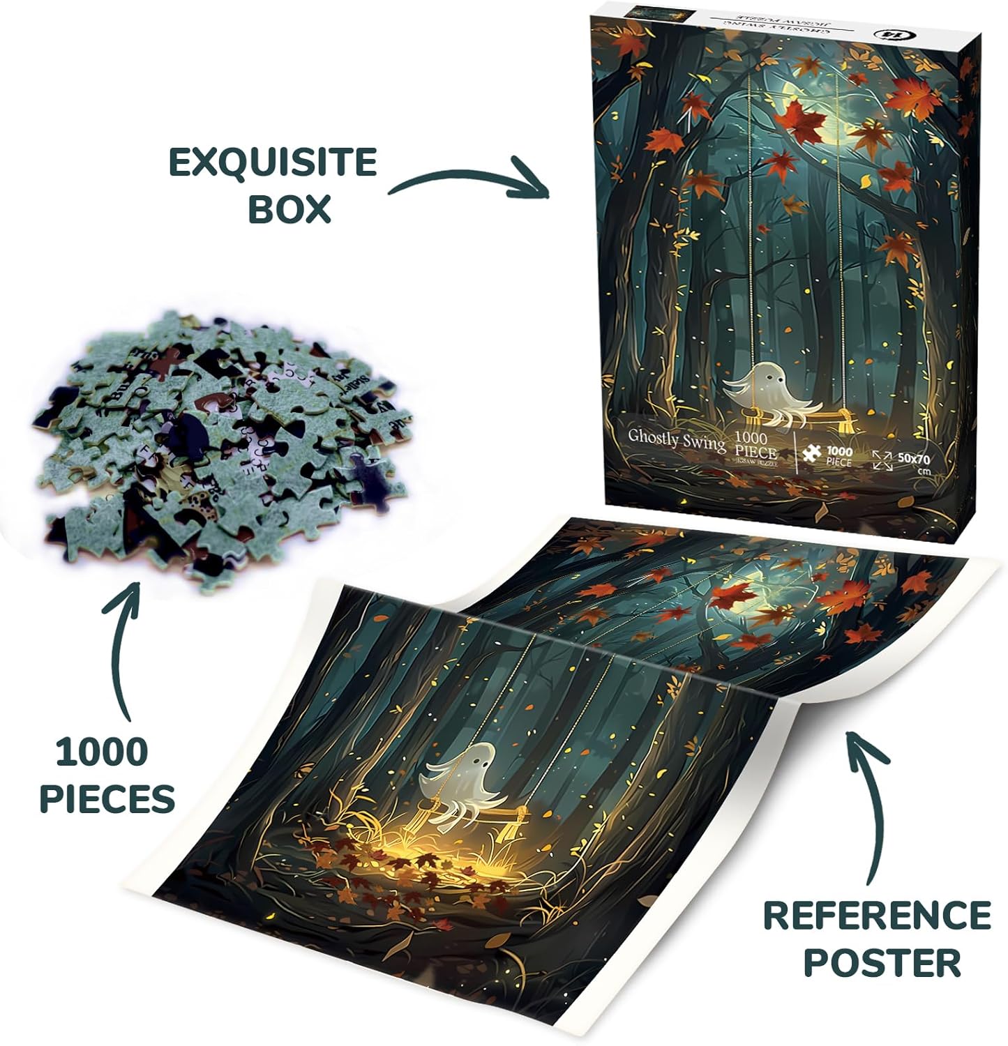 Pezzi di puzzle altalena spettrale 1000 pezzi