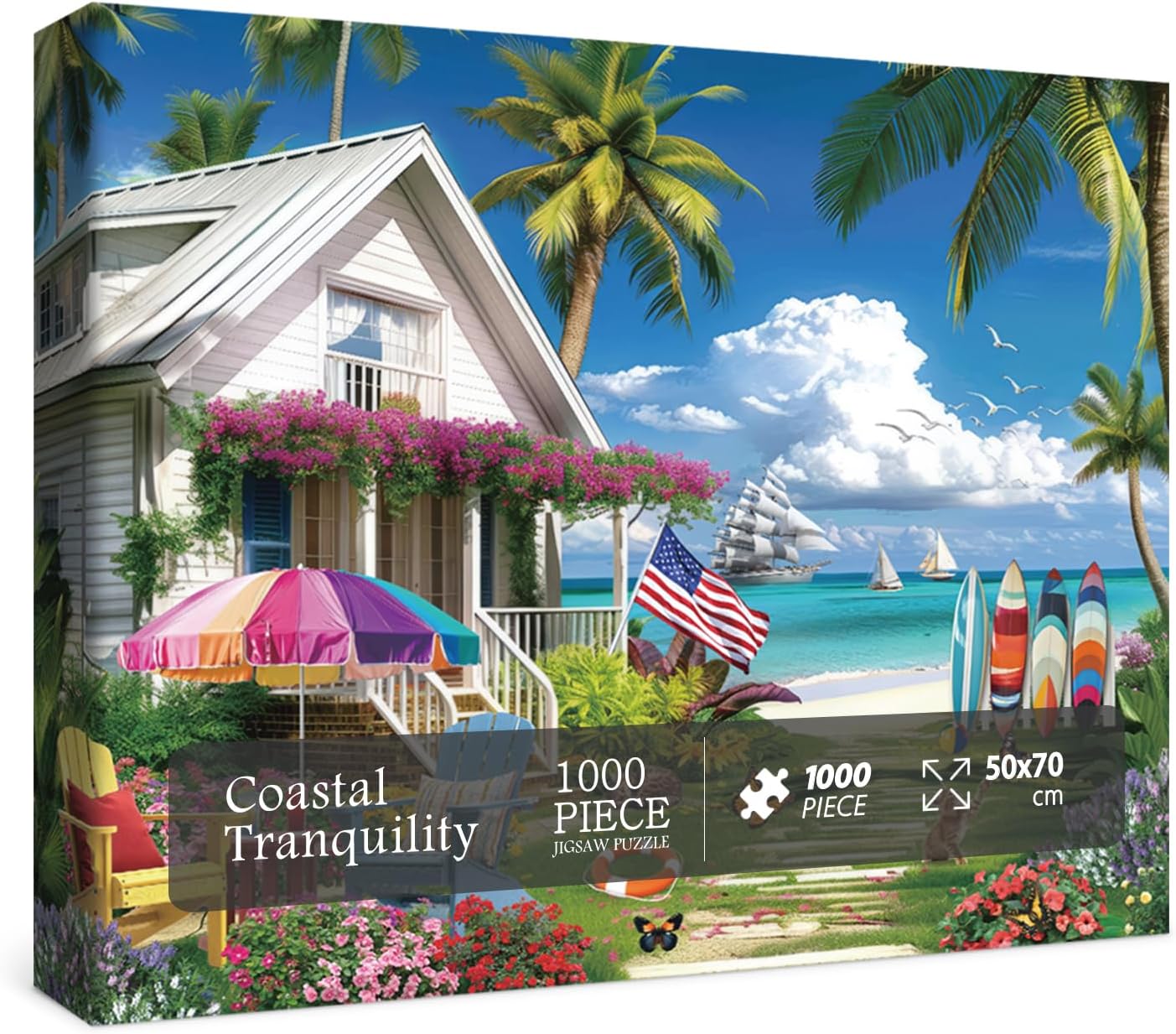 Puzzle de la tranquillité côtière Puzzle 1000 pièces