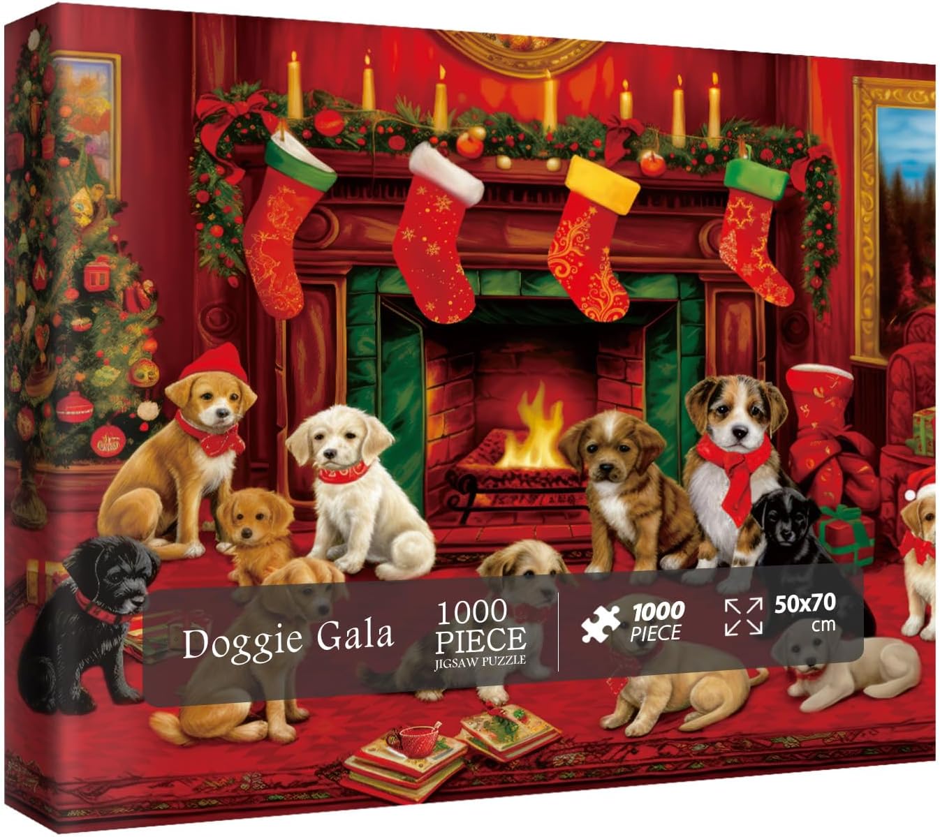 Doggie gala puzzle puzzle 1000 pezzi