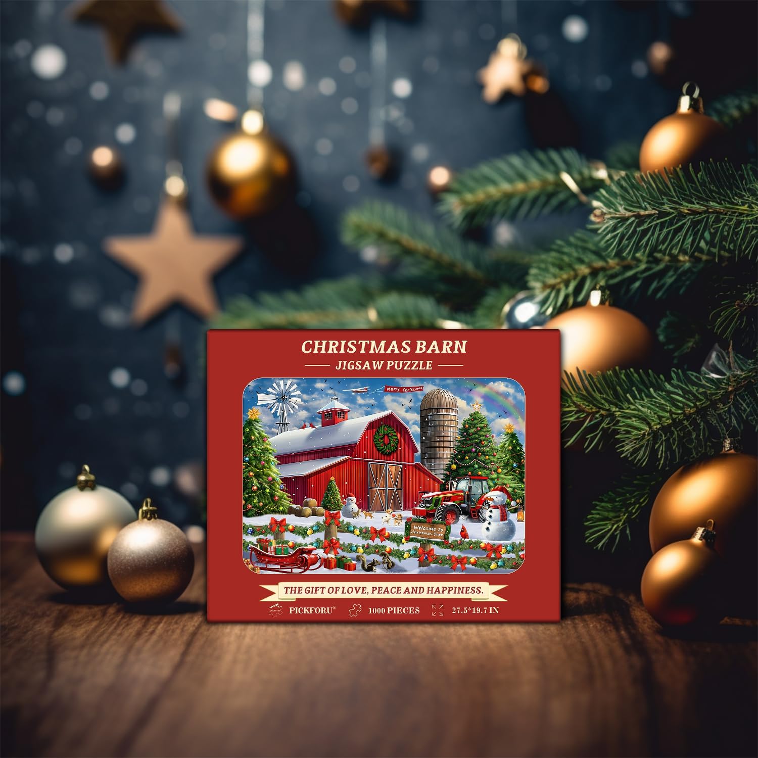 Puzzle fienile di Natale 1000 pezzi