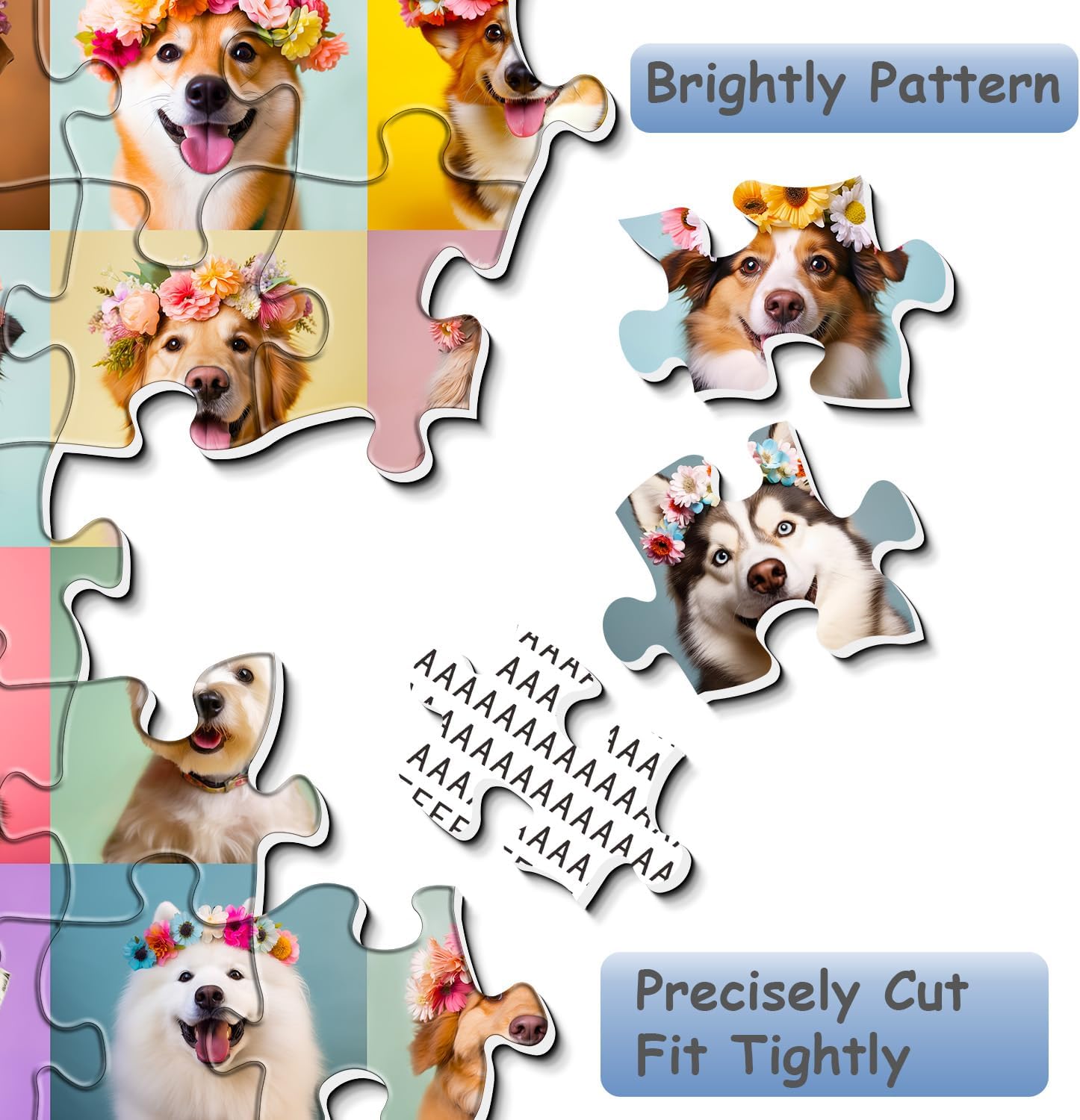 Blumenkronpupf -Puzzle 1000 Stücke