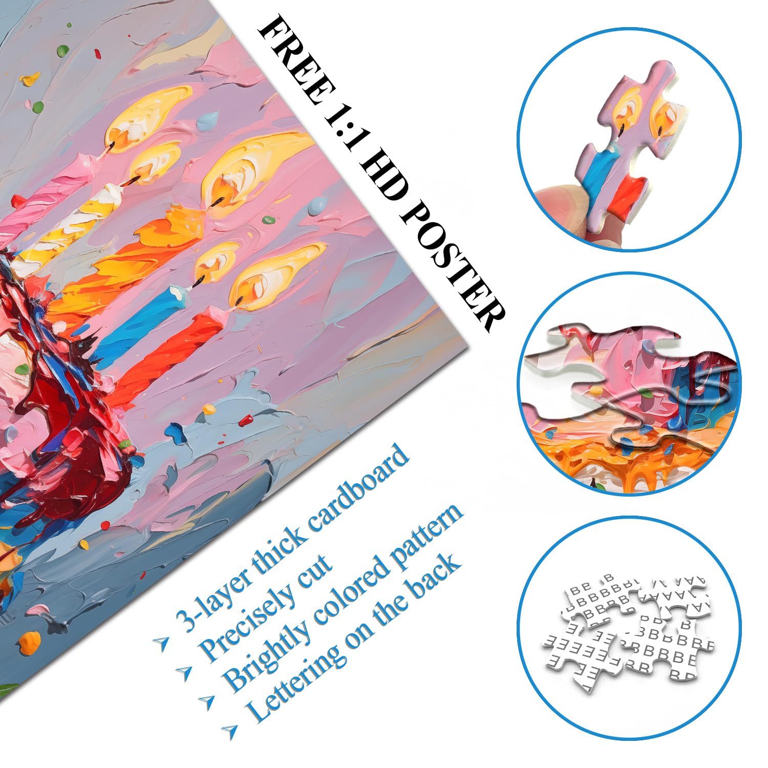 Art cake puzzle puzzle 1000 pezzi