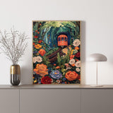 Vibrante Forest Train Rompecabezas Puzzle 1000 Piezas