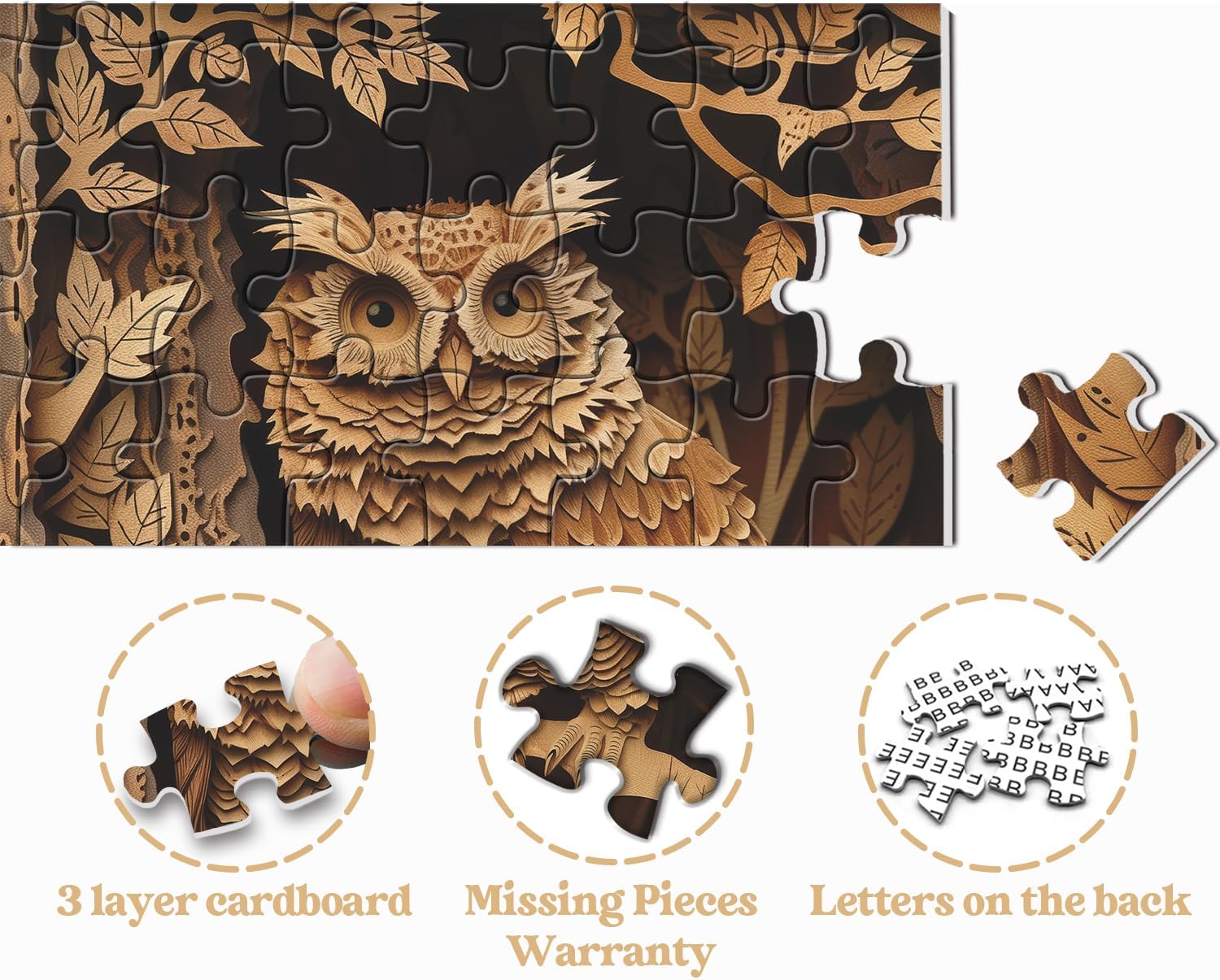 Pun puzzle 1000 di Owl's Nest Jigsaw 1000 pezzi