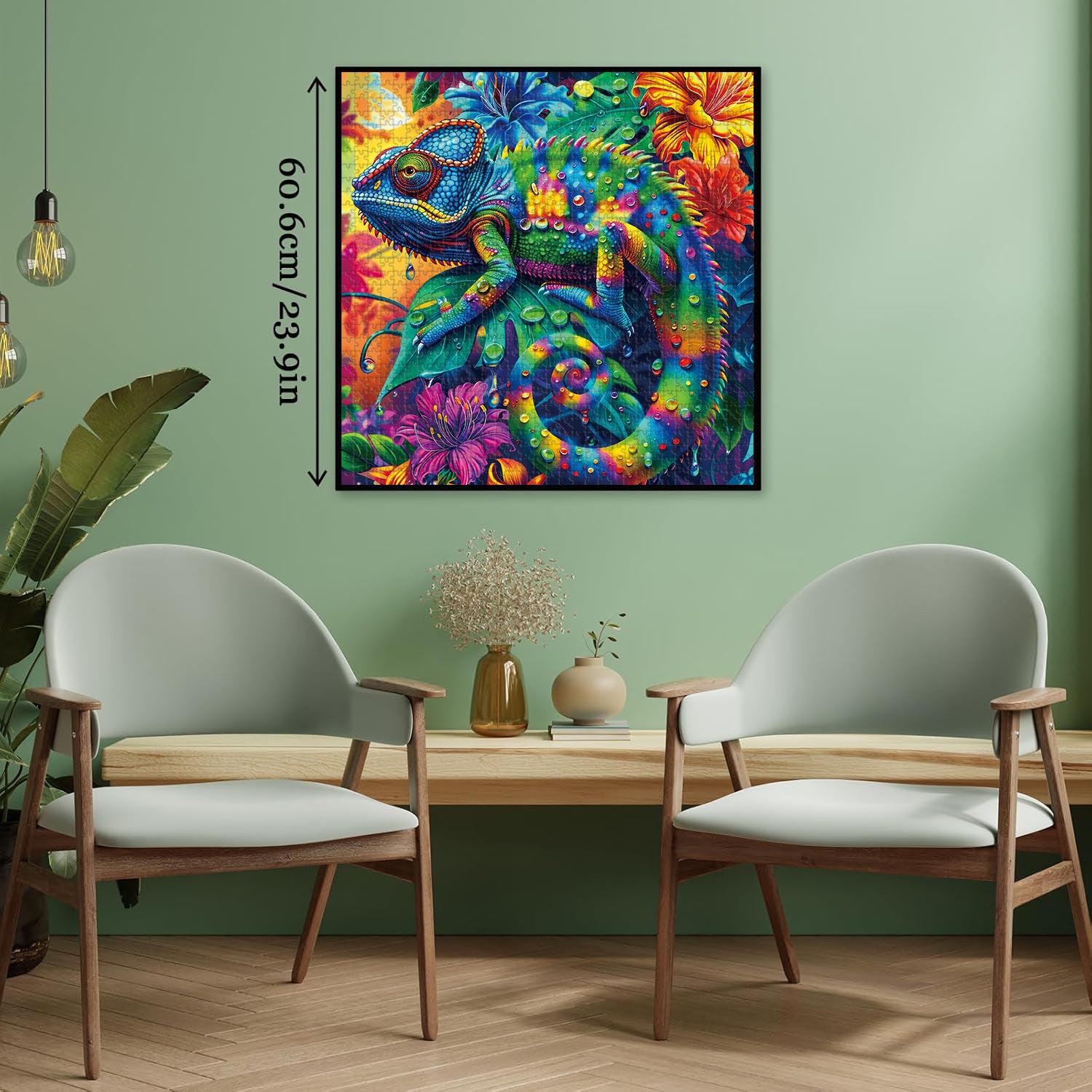 Rainbow Chameleon Jigsaw Puzzle 1000 piezas