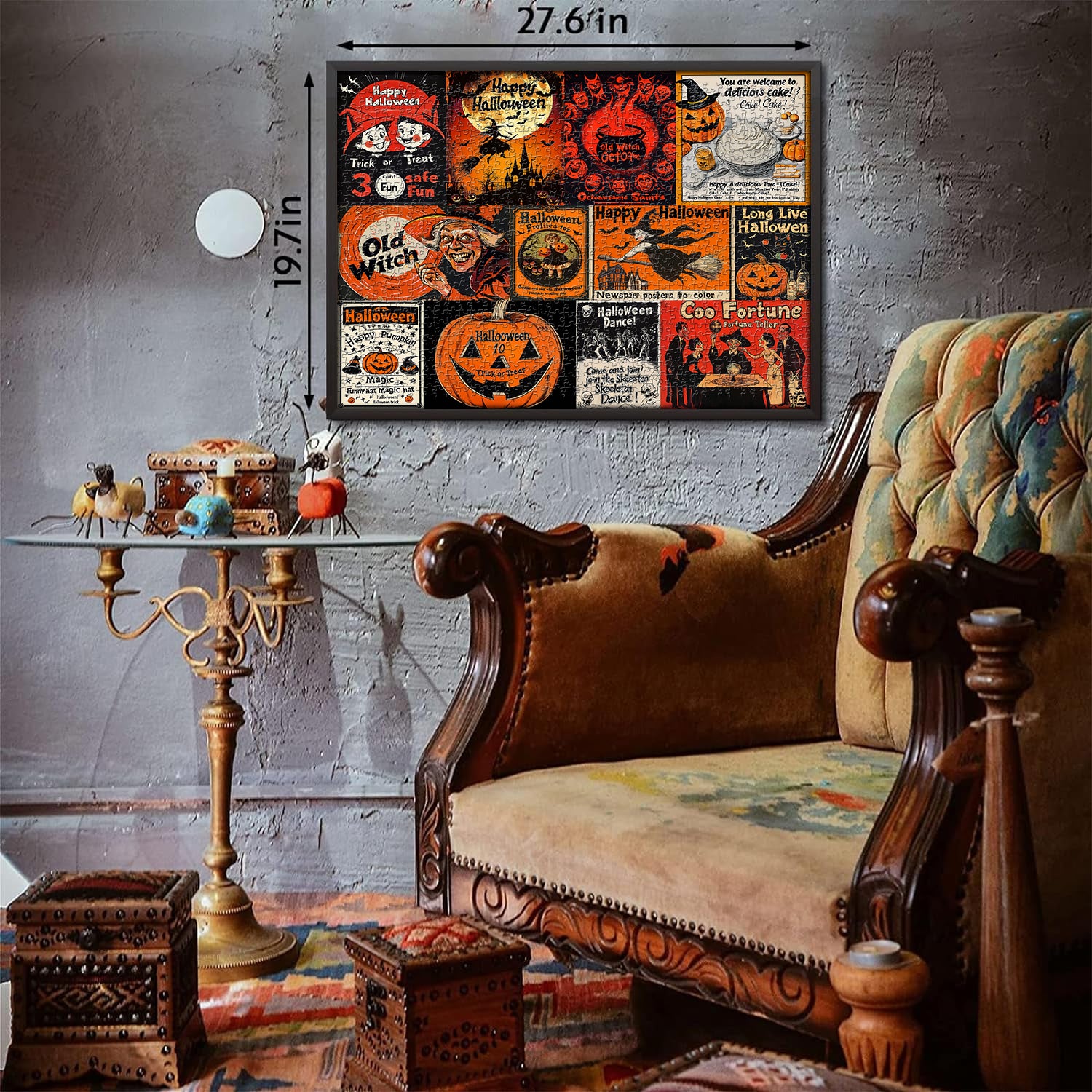 Puzzle poster retrò di Halloween puzzle 1000 pezzi