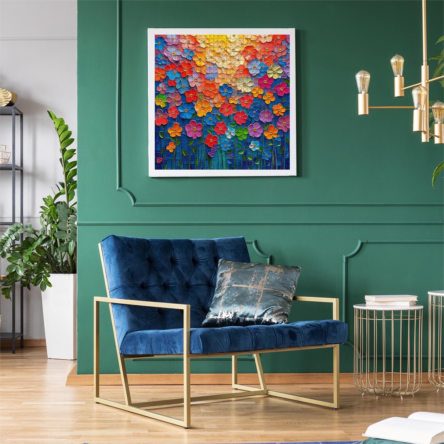 Fleur d'huile colorée Puzzle de puzzle 1000 pièces