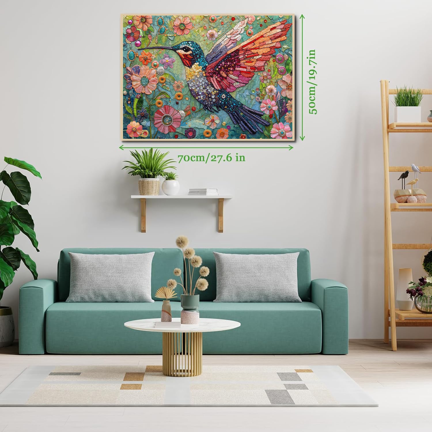 Flower & Hummingbird Jigsaw Puzzle 1000 Pieces