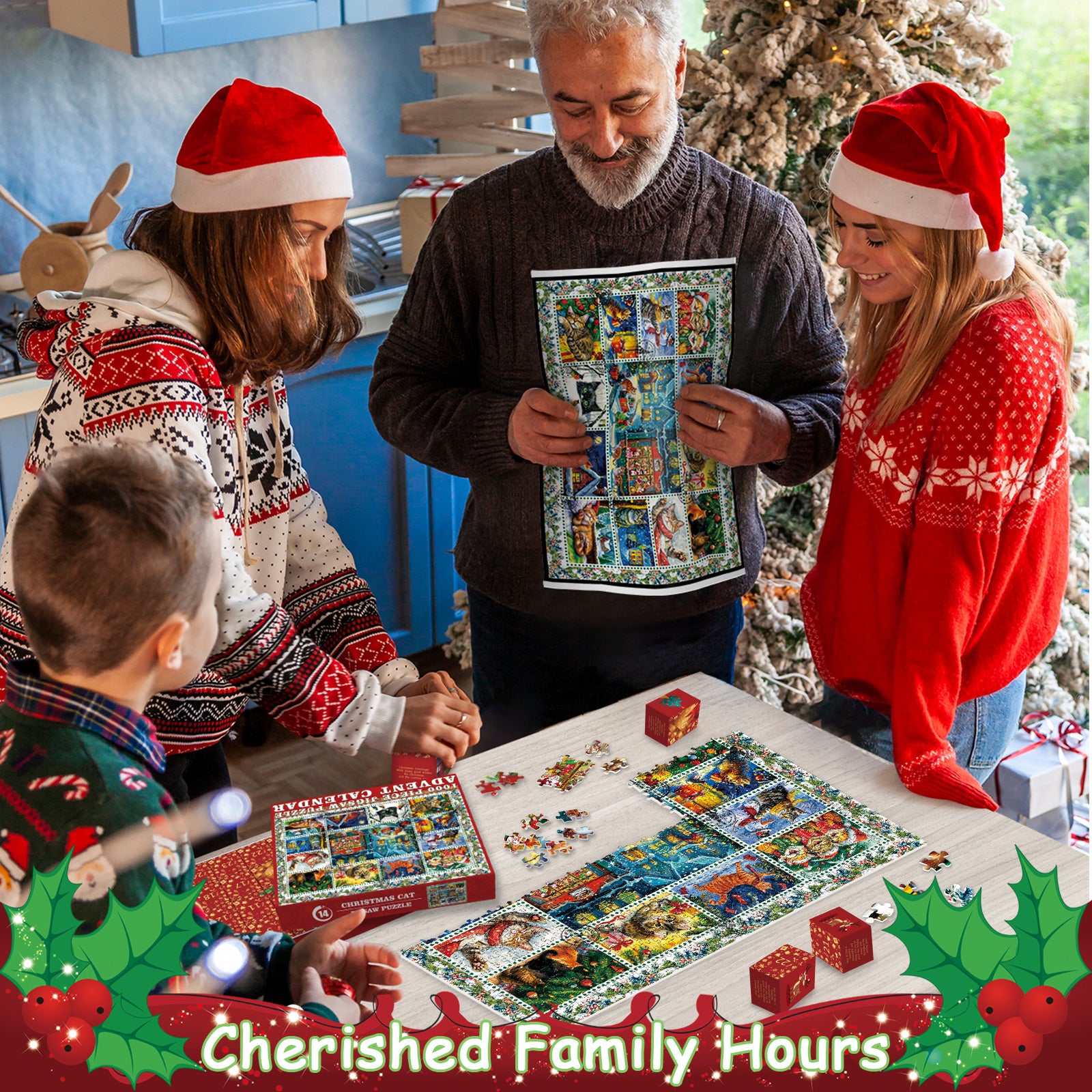 Capi di Natale puzzle puzzle 1000 pezzi