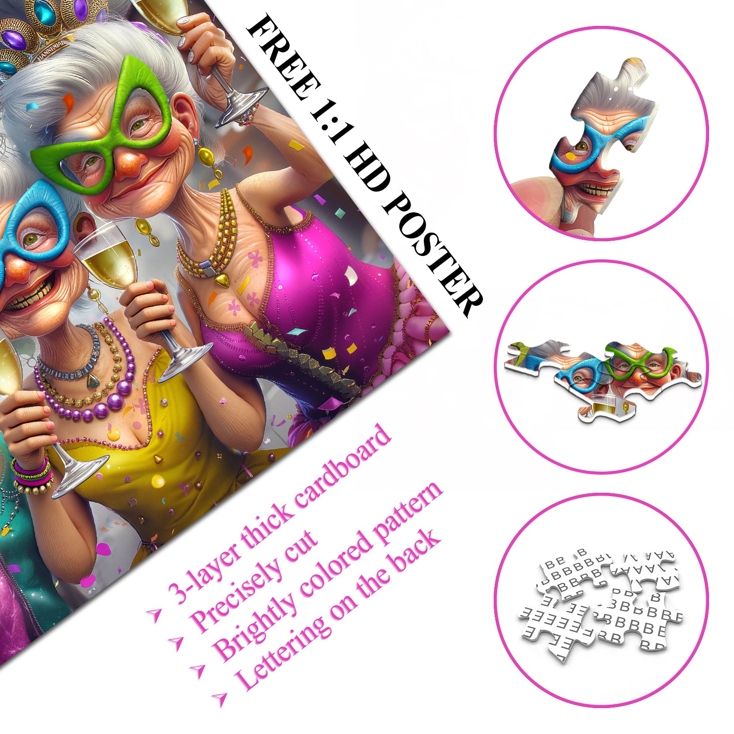 Party Oma Puzzle 1000 Stücke