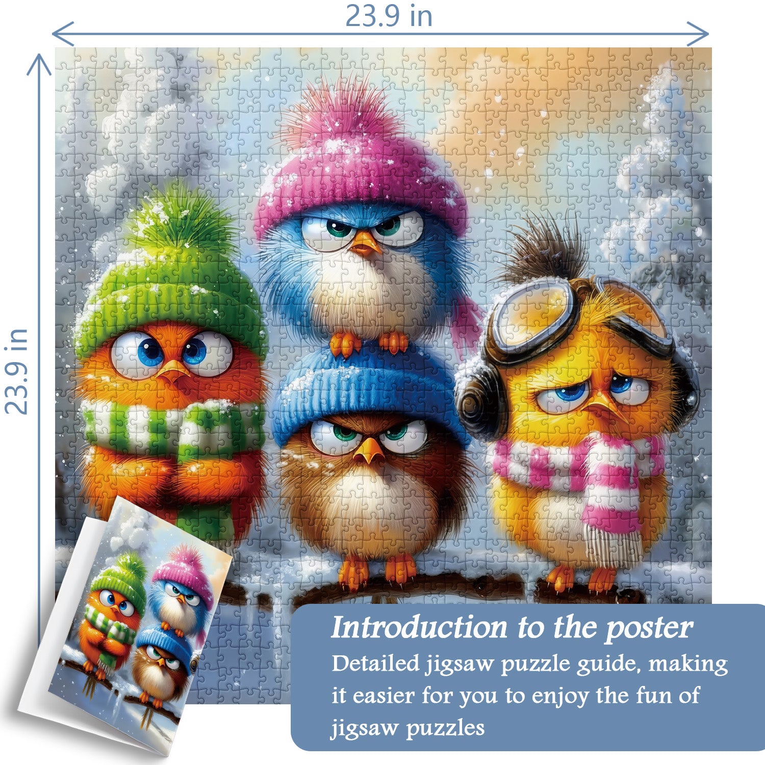 Winter Feathered Friends Jigsaw Puzzle 1000 Pieces
