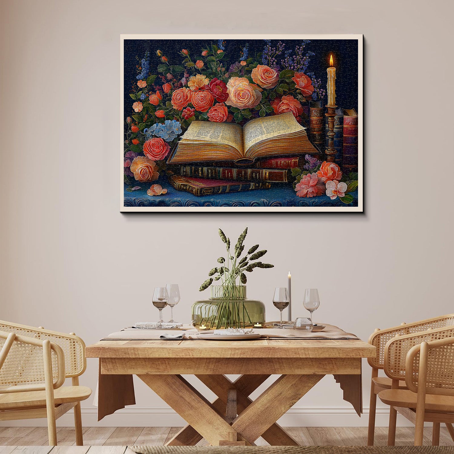 Libri e fiori puzzle puzzle 1000 pezzi
