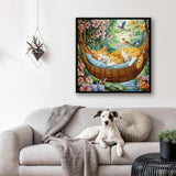 Garden Sleeping Kitten puzzle puzzle 1000 pezzi