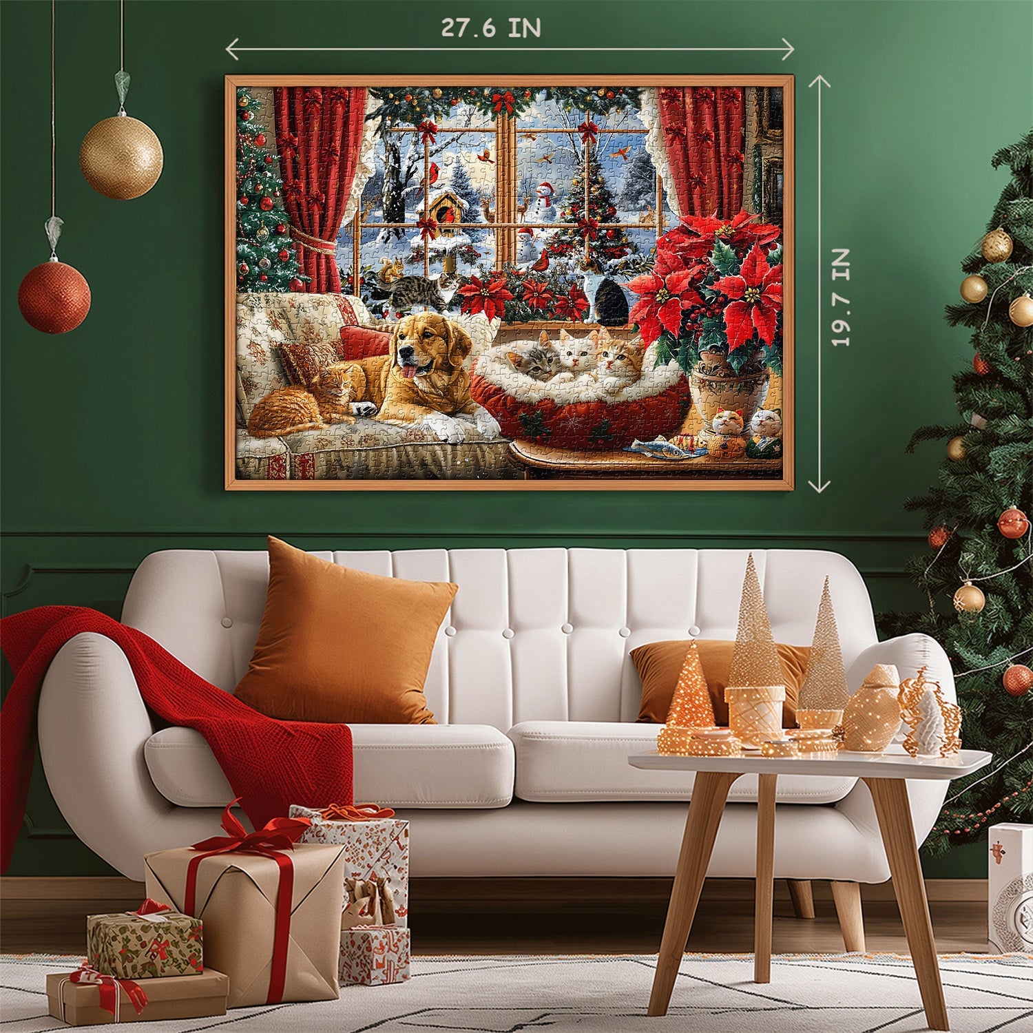 Natalizio soggiorno puzzle puzzle 1000 pezzi