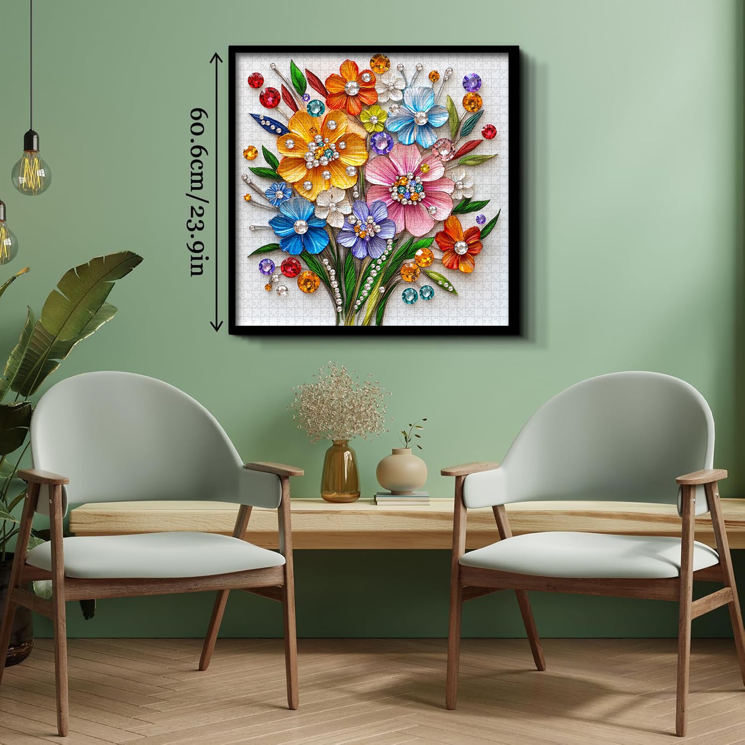 Kristall Wildblumen Puzzle 1000 Stücke