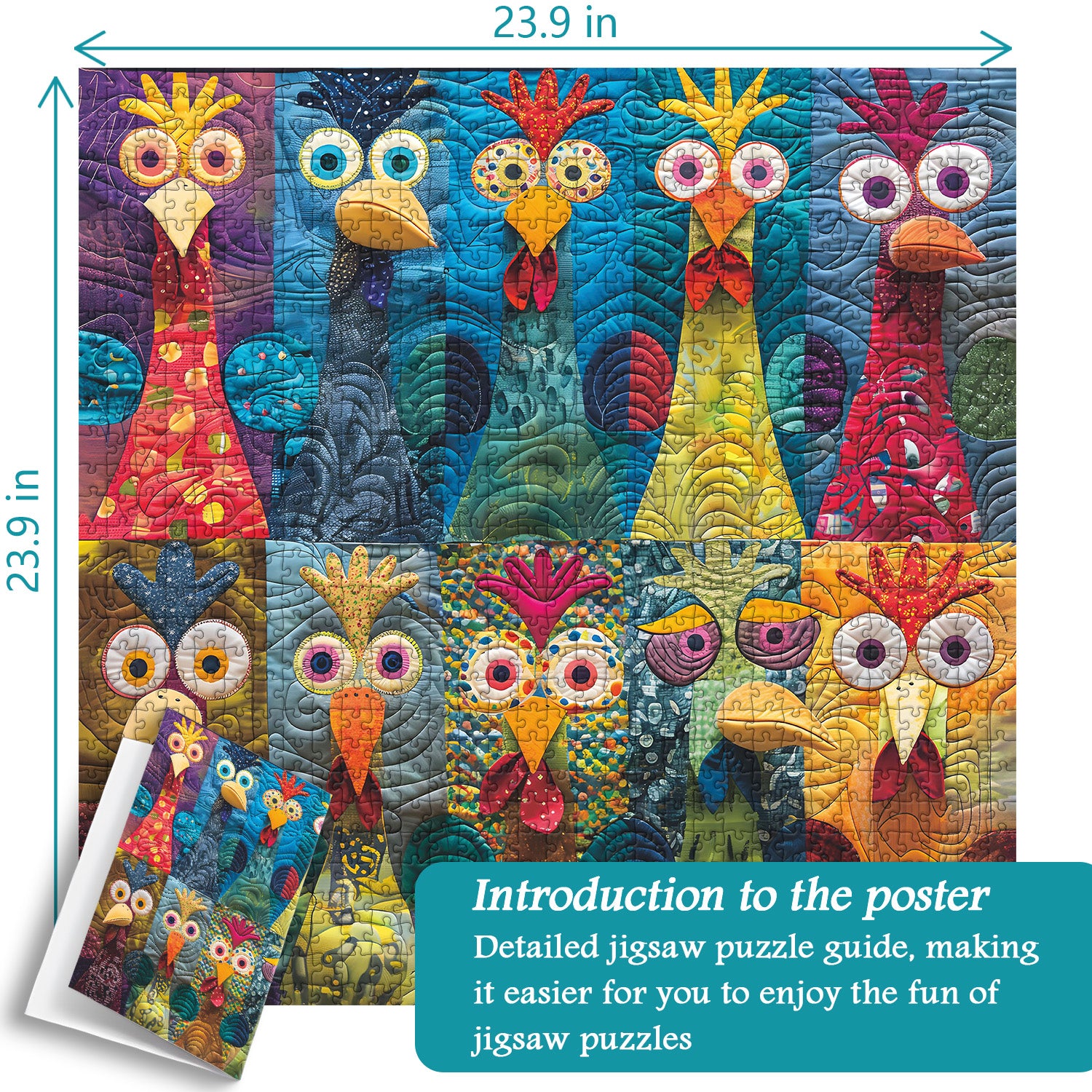 Patchwork Chick puzzle puzzle 1000 pezzi