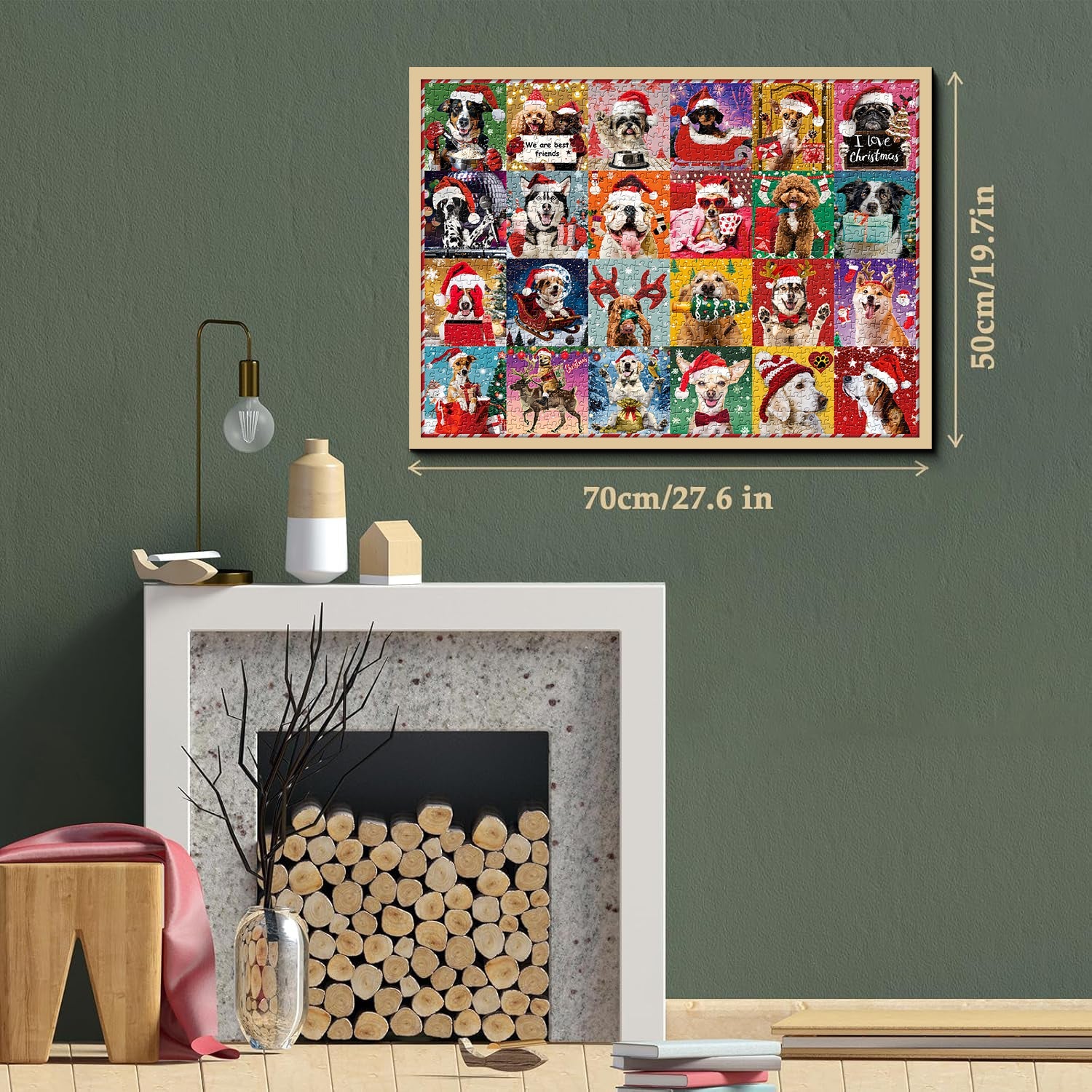 Cani natalizi puzzle puzzle 1000 pezzi