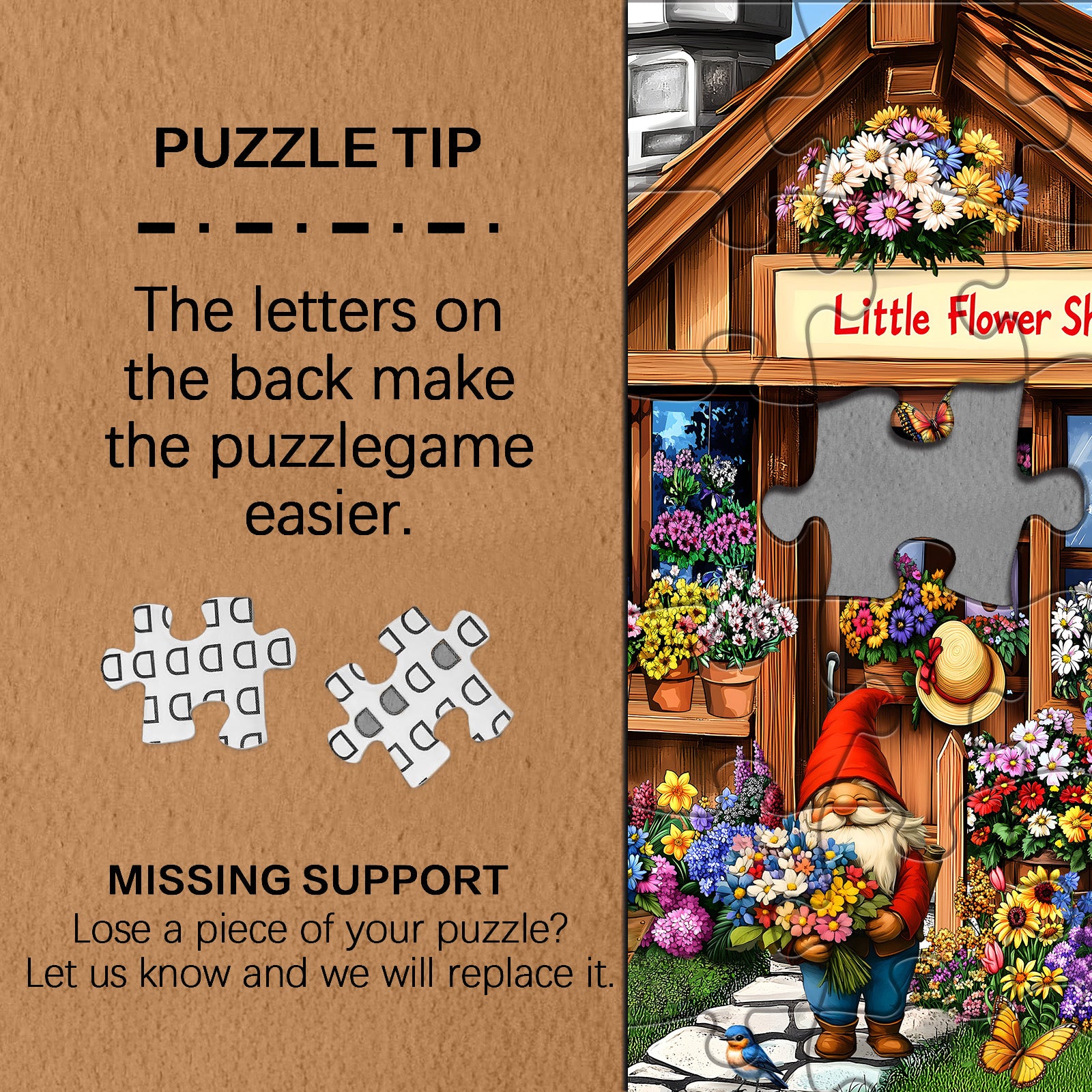 Gnome Garden Delight Jigsaw puzzle 1000 pezzi