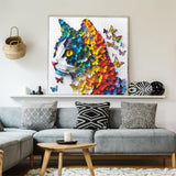 Puzzle gatto farfalla arcobaleno puzzle 1000 pezzi