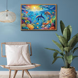 Puzzle puzzle del mondo illuminato dal sole 1000 pezzi