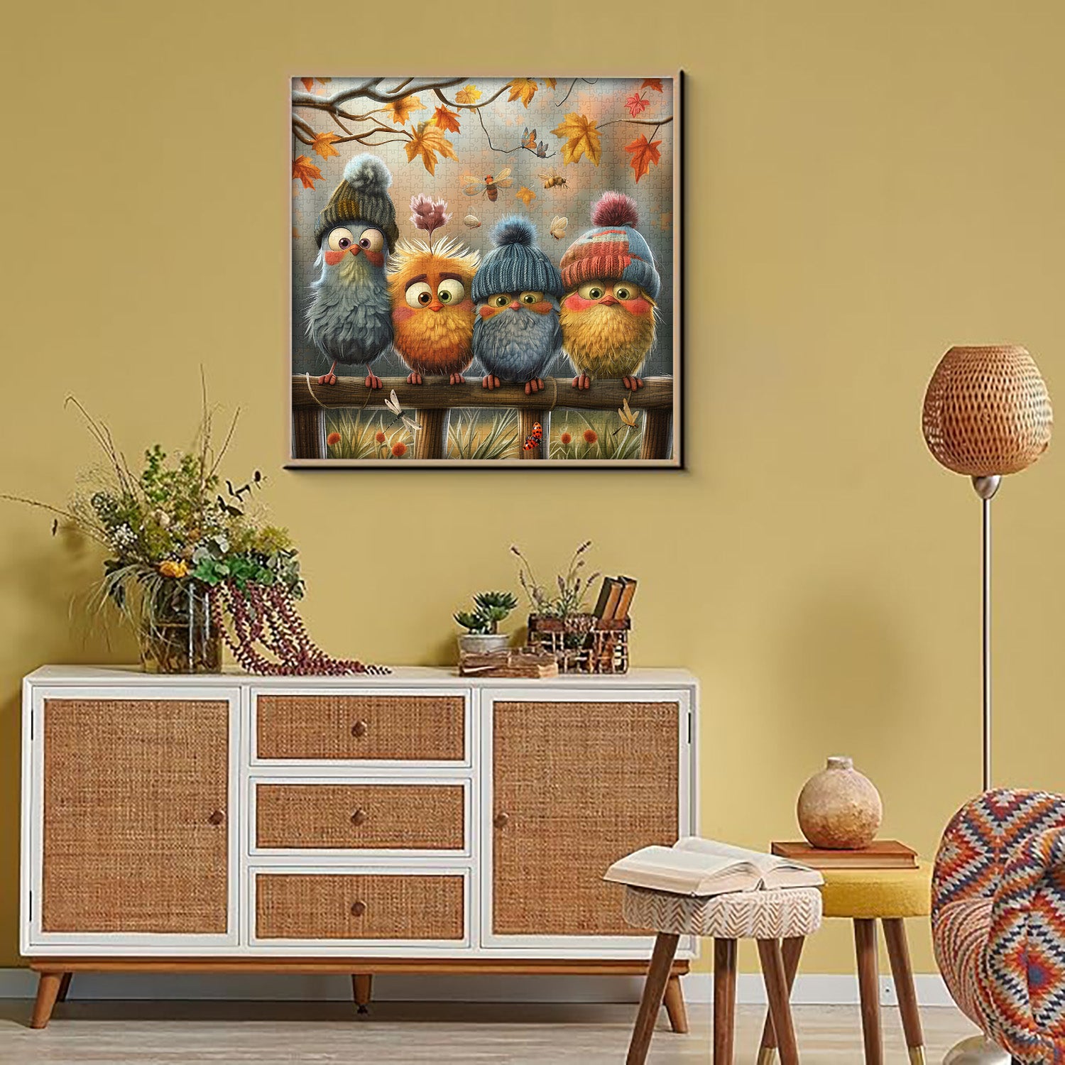 Simpatico uccello inverno inverno puzzle enigmi 1000 pezzi