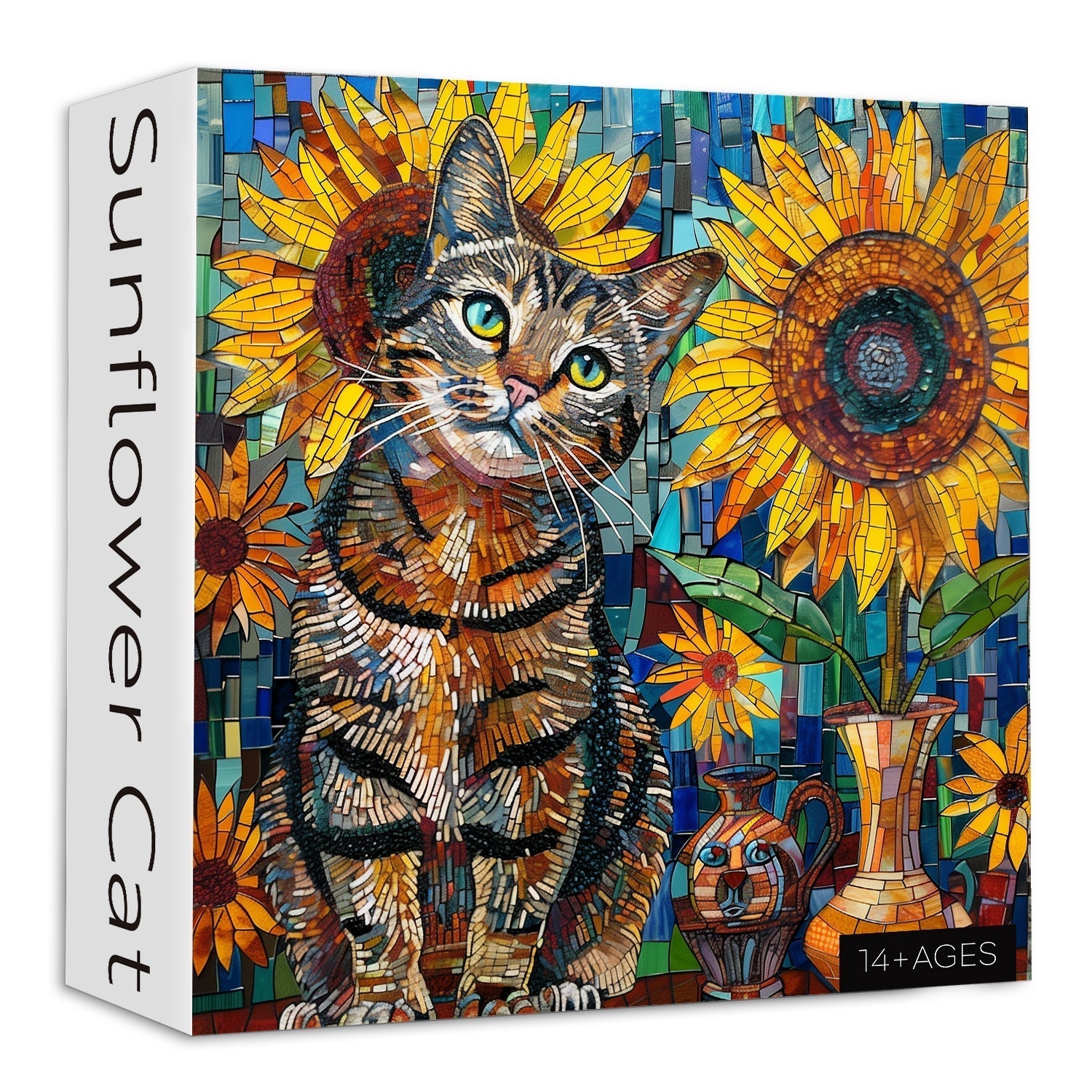 Cat de tournesol puzzle 1000 pièces 1000 pièces