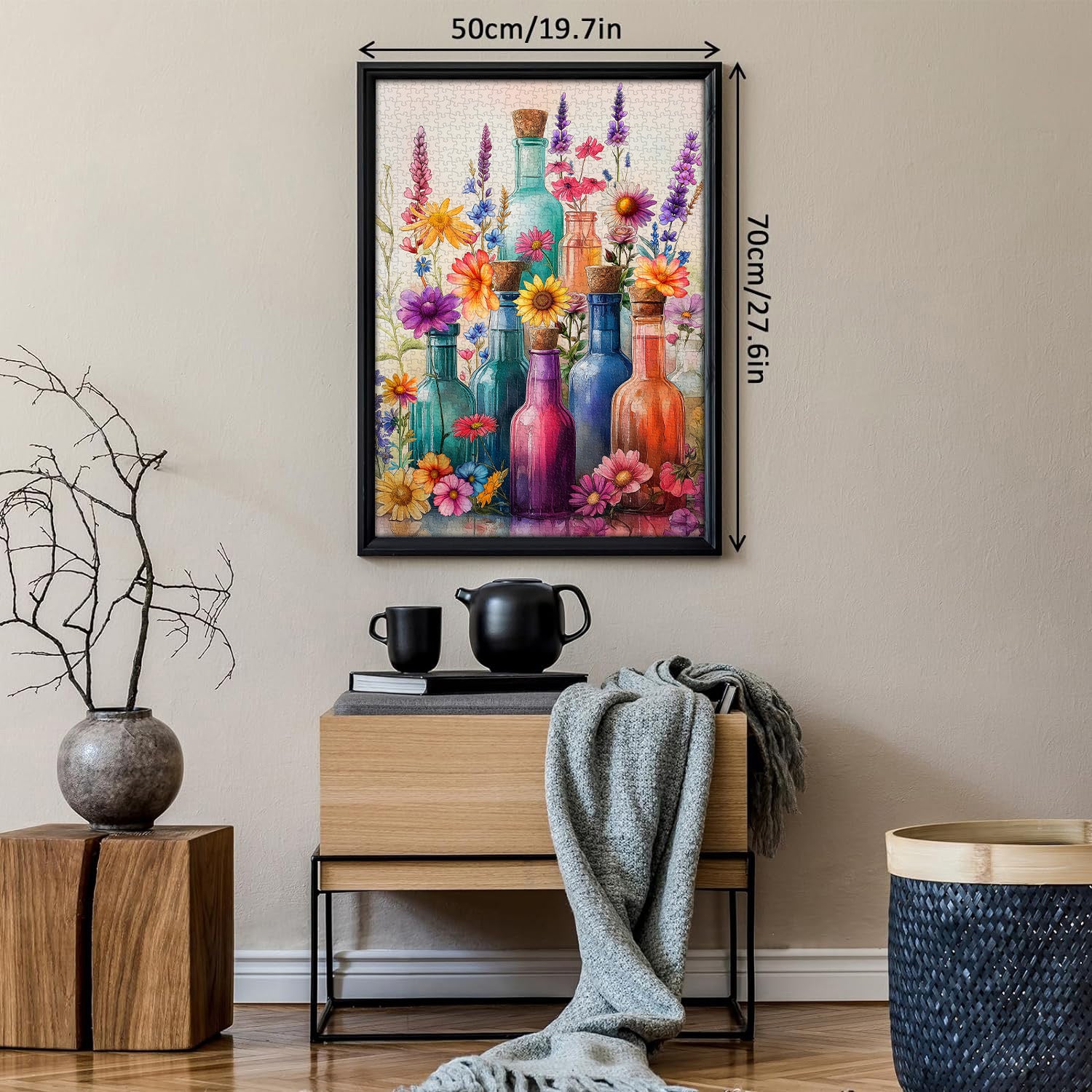 Bottiglie di armonia floreale puzzle puzzle 1000 pezzi
