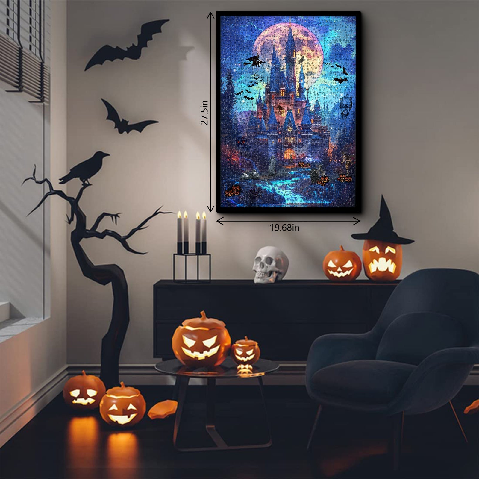 Puzzle notte illuminata da luna 1000 pezzi