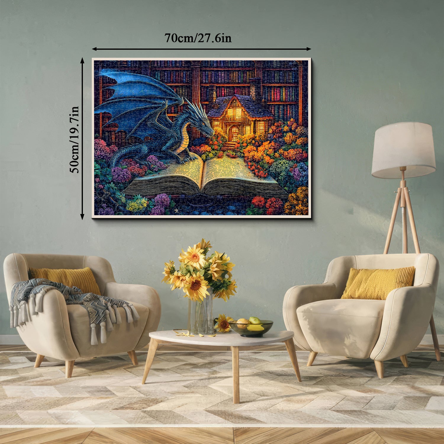 Book Enchanted Dragon Jigsaw Puzzles 1000 pièces