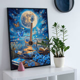 Seaside Moonlight Guitar Guitaw puzzle 1000 pezzi