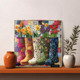 Bottes de jardin floral puzzle 1000 pièces
