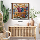 Libri floreali Basket puzzle puzzle 1000 pezzi