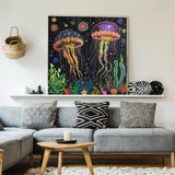 Tanz aus brillanten Jellyfish -Puzzle 1000 Stücke