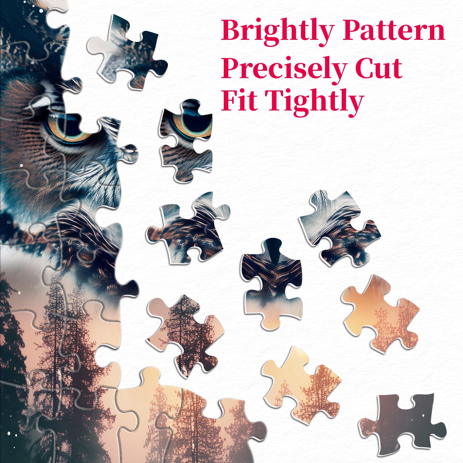 Jungle Owl puzzle puzzle 1000 pezzi