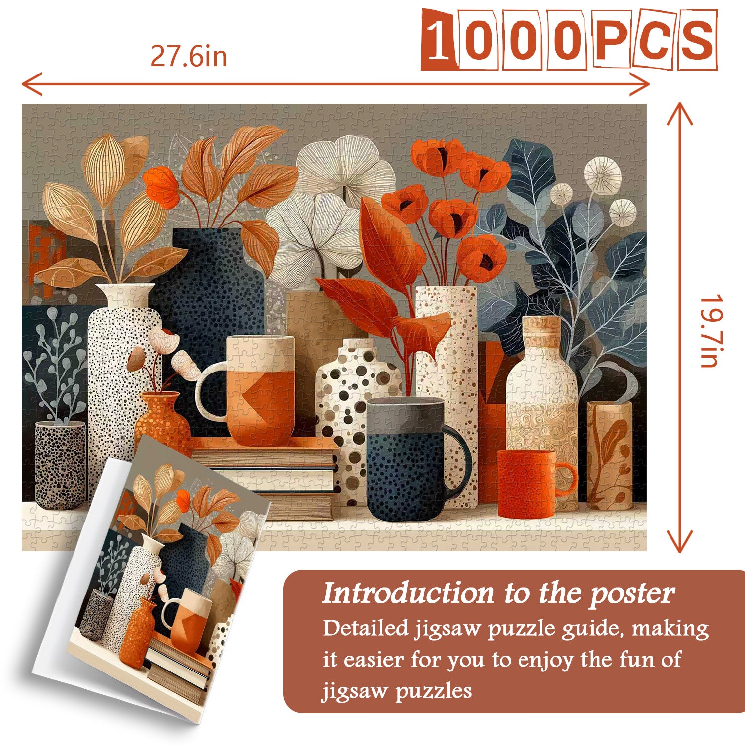 Geometrisches Kunstpuzzle 1000 Stücke