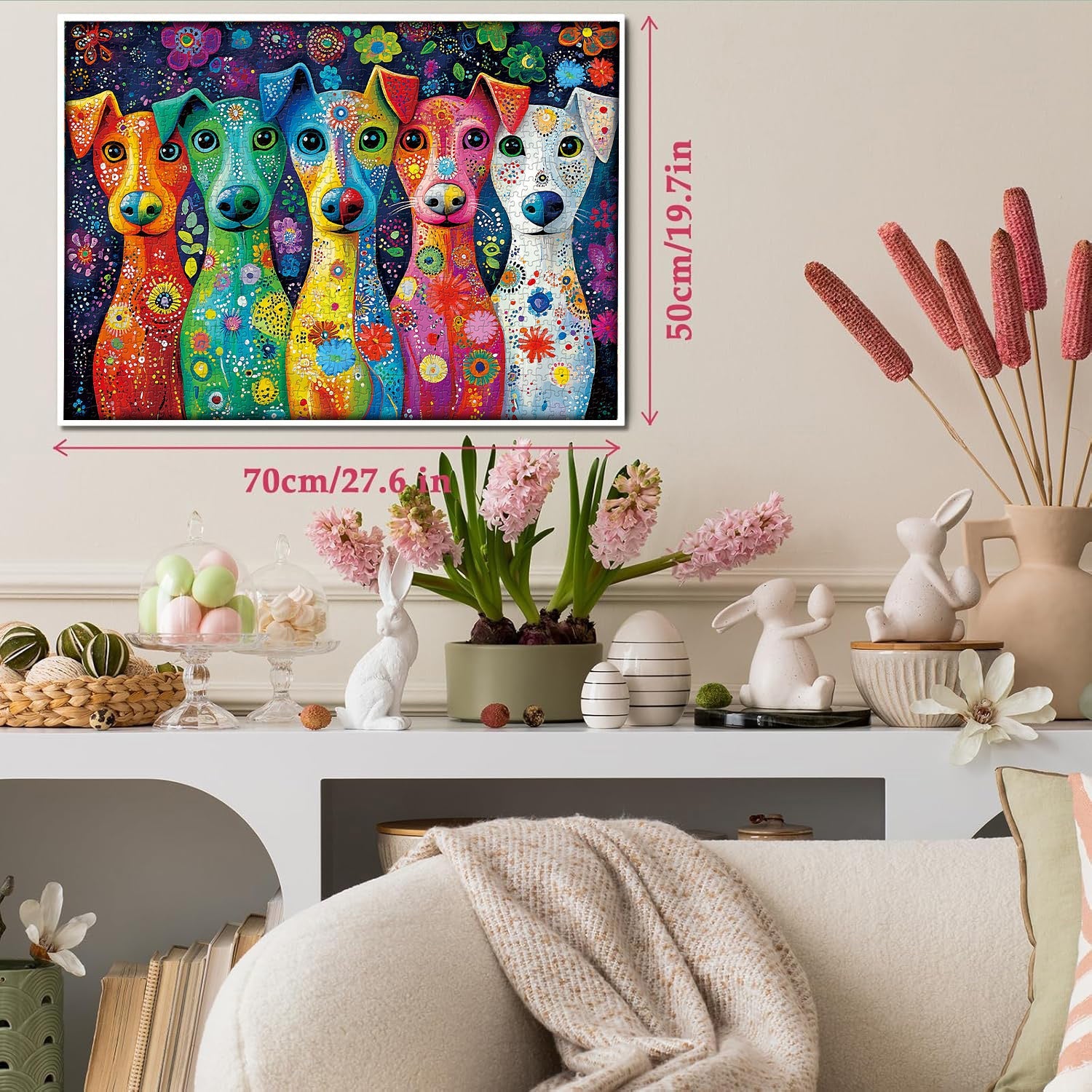 Cani colorati puzzle puzzle 1000 pezzi