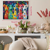 Cani colorati puzzle puzzle 1000 pezzi
