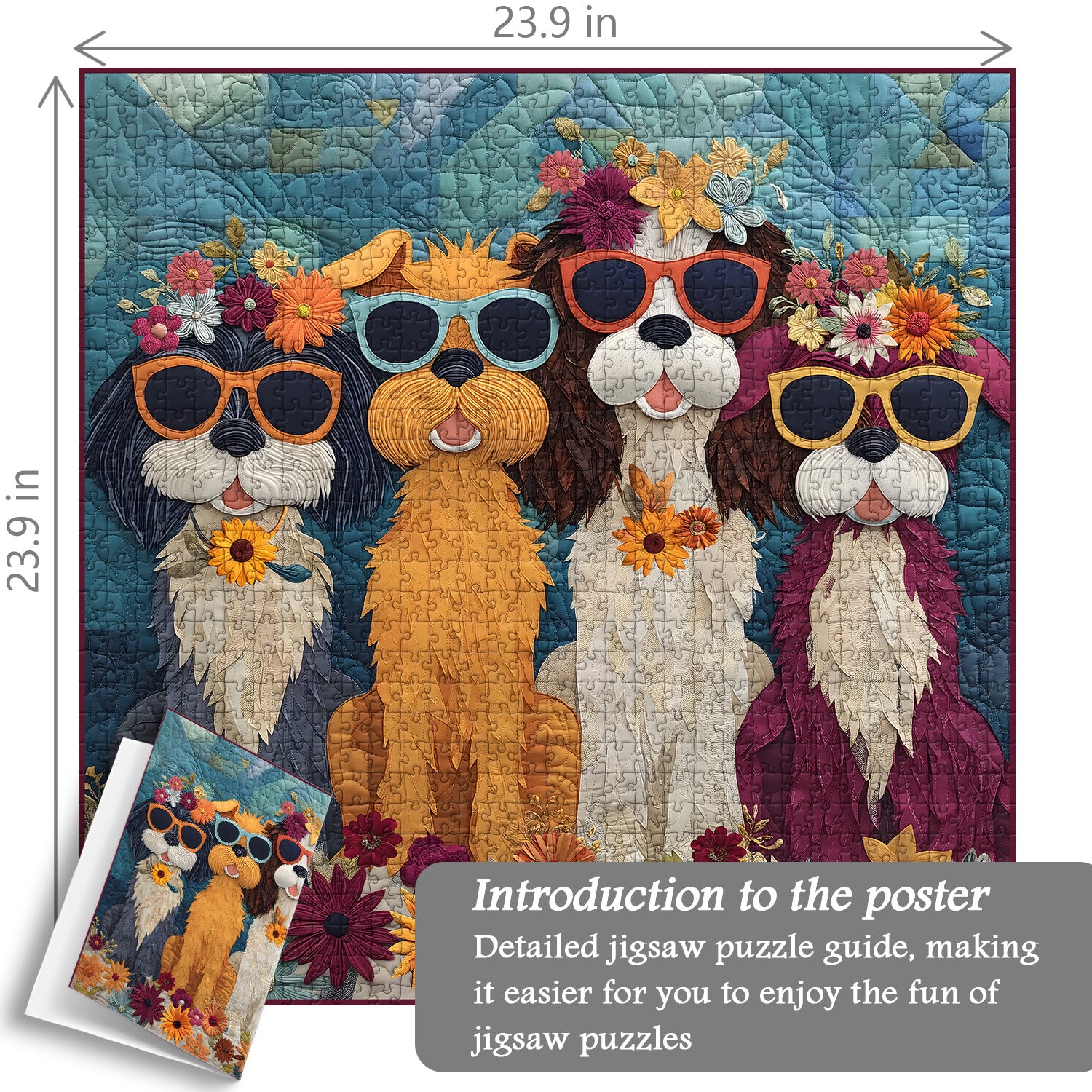 Cani felici puzzle puzzle 1000 pezzi